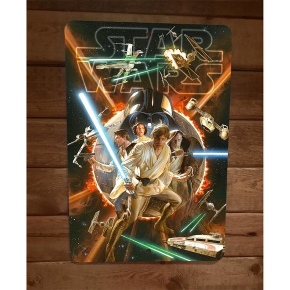 Awesome Star Wars Jedi Sith Lords Artwork 8x12 Metal Wall Sign Poster